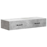 vidaXL Wandgemonteerde Zijtafel Zwart 59 x 34,5 x 17 cm Bewerkt hout