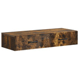 vidaXL Wandgemonteerde Zijtafel Zwart 59 x 34,5 x 17 cm Bewerkt hout