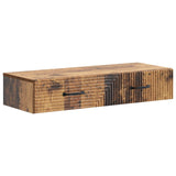 vidaXL Wandgemonteerde Zijtafel Zwart 59 x 34,5 x 17 cm Bewerkt hout