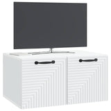 vidaXL Wall-Mounted TV Cabinet White 59.5x41x30 cm Engineered Wood