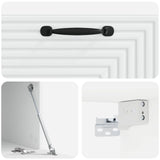 vidaXL Wall-Mounted TV Cabinet White 59.5x41x30 cm Engineered Wood