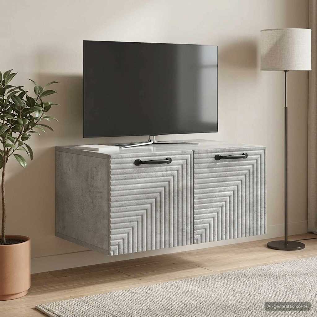 vidaXL Wall-Mounted TV Cabinet White 59.5x41x30 cm Engineered Wood