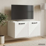 vidaXL Wall-Mounted TV Cabinet White 59.5x41x30 cm Engineered Wood