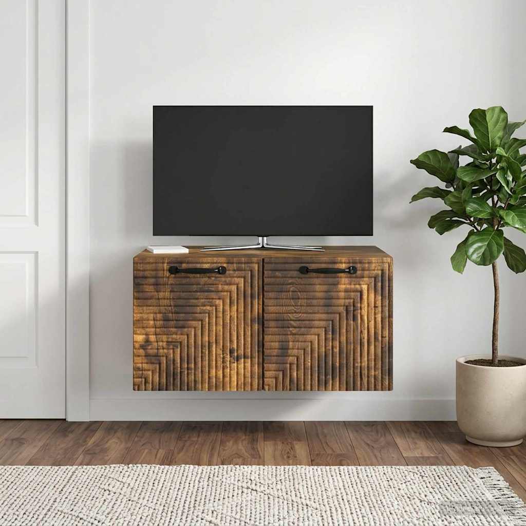 vidaXL Wall-Mounted TV Cabinet White 59.5x41x30 cm Engineered Wood