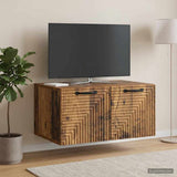 vidaXL Wall-Mounted TV Cabinet White 59.5x41x30 cm Engineered Wood