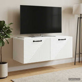vidaXL Wall-Mounted TV Cabinet White 59.5x41x30 cm Engineered Wood