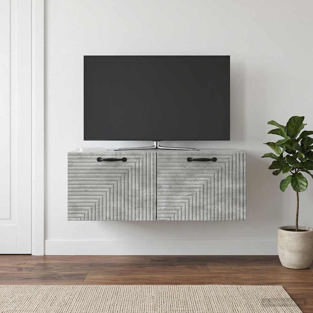 vidaXL Wall-Mounted TV Cabinet White 59.5x41x30 cm Engineered Wood