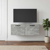 vidaXL Wall-Mounted TV Cabinet White 59.5x41x30 cm Engineered Wood