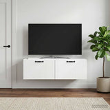 vidaXL Wall-Mounted TV Cabinet White 59.5x41x30 cm Engineered Wood