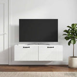 vidaXL Wall-Mounted TV Cabinet White 59.5x41x30 cm Engineered Wood