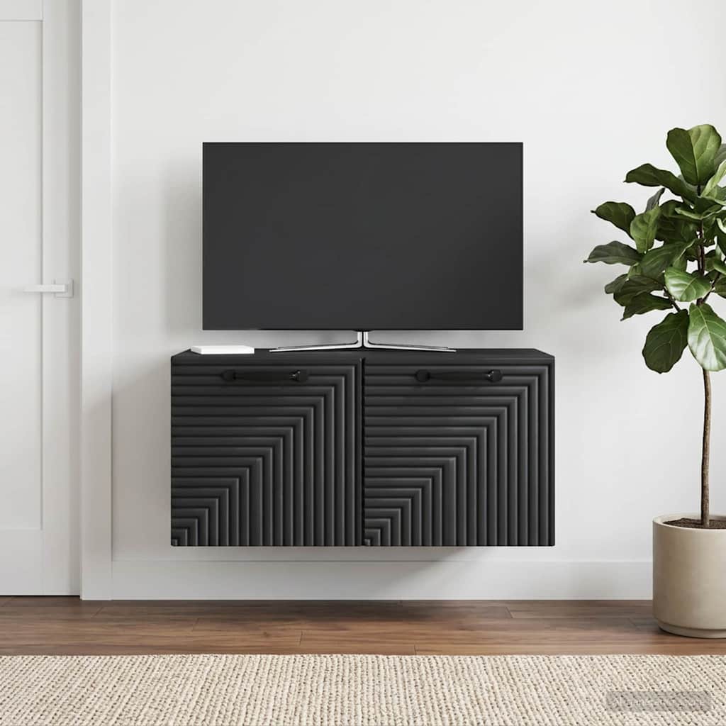 vidaXL Wall-Mounted TV Cabinet White 59.5x41x30 cm Engineered Wood