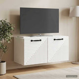 vidaXL Wall-Mounted TV Cabinet White 59.5x41x30 cm Engineered Wood