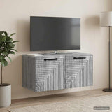 vidaXL Wall-Mounted TV Cabinet White 59.5x41x30 cm Engineered Wood