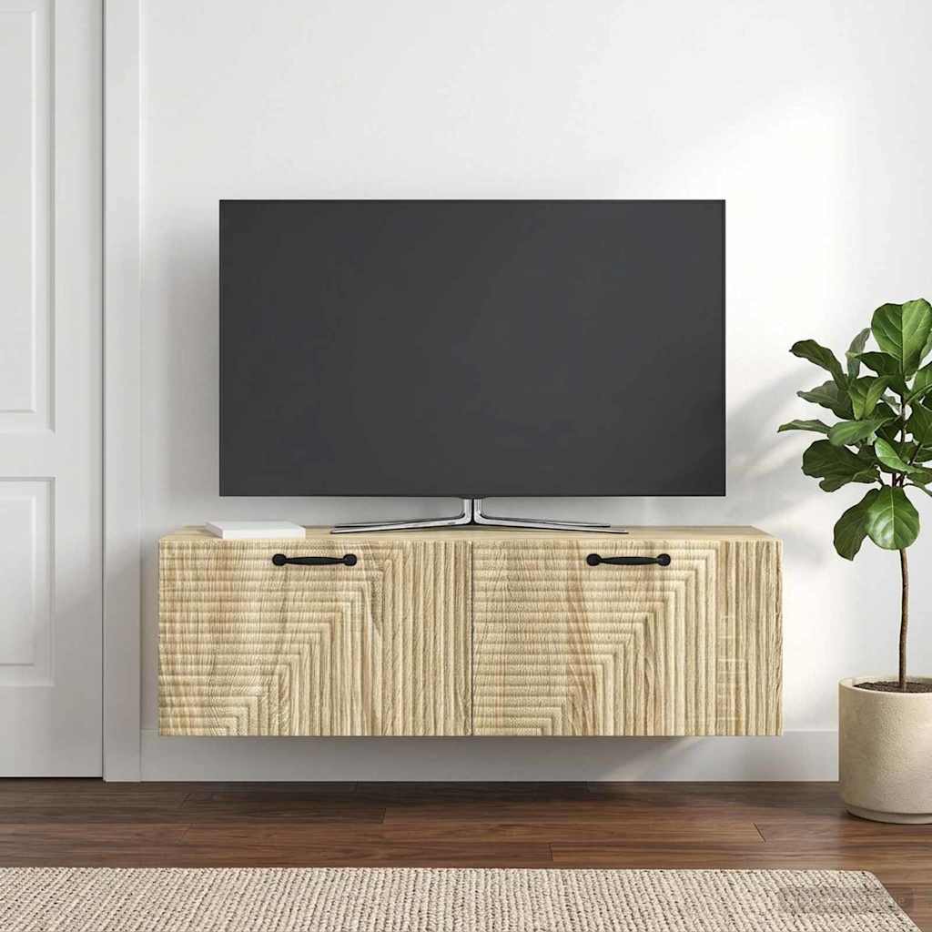 vidaXL Wall-Mounted TV Cabinet White 59.5x41x30 cm Engineered Wood
