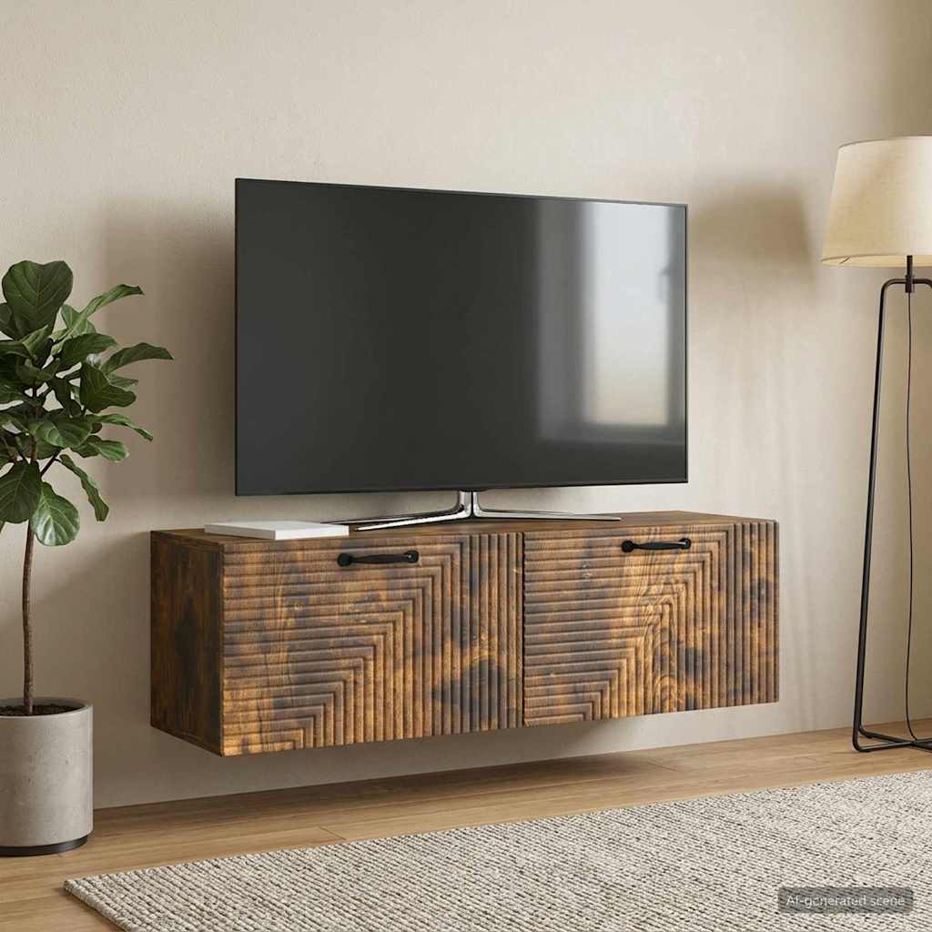 vidaXL Wall-Mounted TV Cabinet White 59.5x41x30 cm Engineered Wood