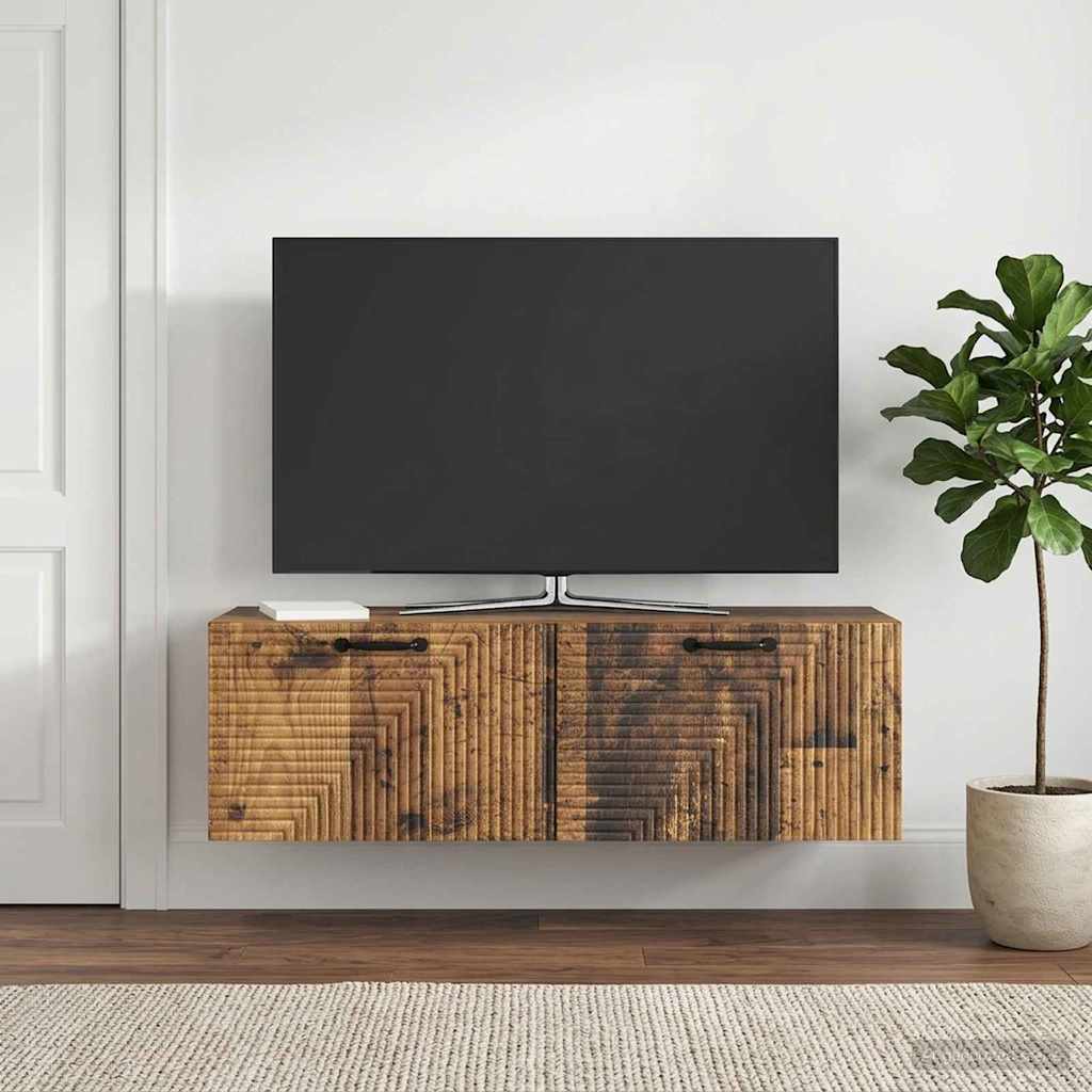 vidaXL Wall-Mounted TV Cabinet White 59.5x41x30 cm Engineered Wood