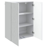 vidaXL Wall Cabinet White 66 x 34.5 x 90 cm Engineered Wood
