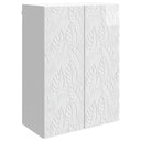 vidaXL Wall Cabinet White 66 x 34.5 x 90 cm Engineered Wood