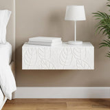 vidaXL Wall-Mounted Side Table White 59 x 34.5 x 17 cm Engineered Wood