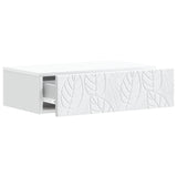 vidaXL Wall-Mounted Side Table White 59 x 34.5 x 17 cm Engineered Wood