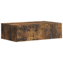 vidaXL Wall-Mounted Side Table White 59 x 34.5 x 17 cm Engineered Wood