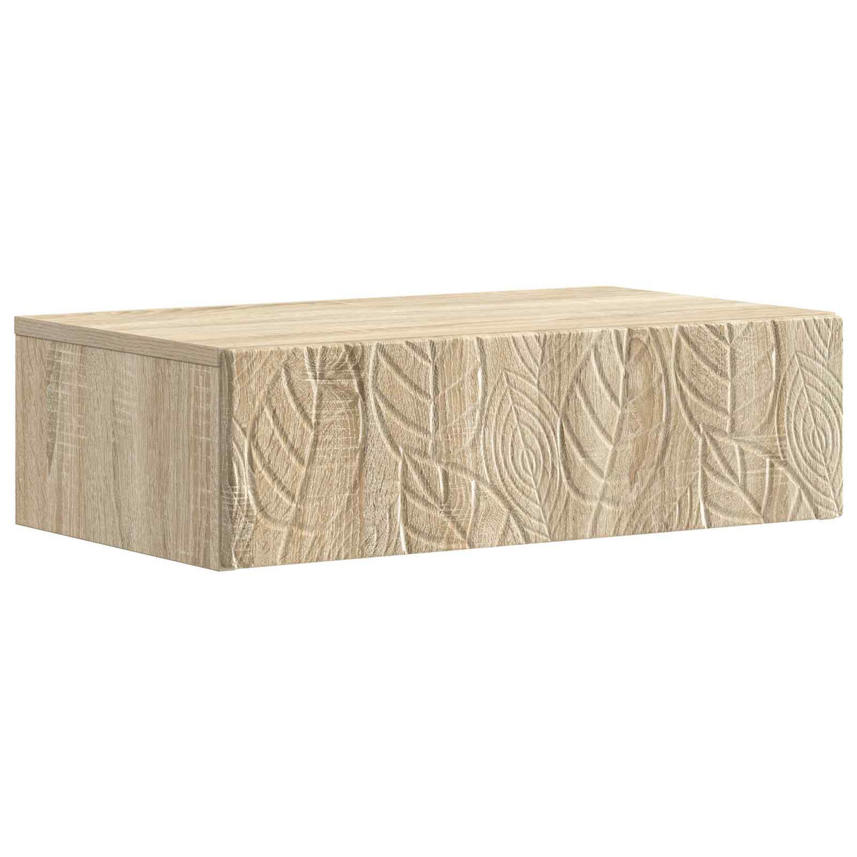 vidaXL Wall-Mounted Side Table White 59 x 34.5 x 17 cm Engineered Wood