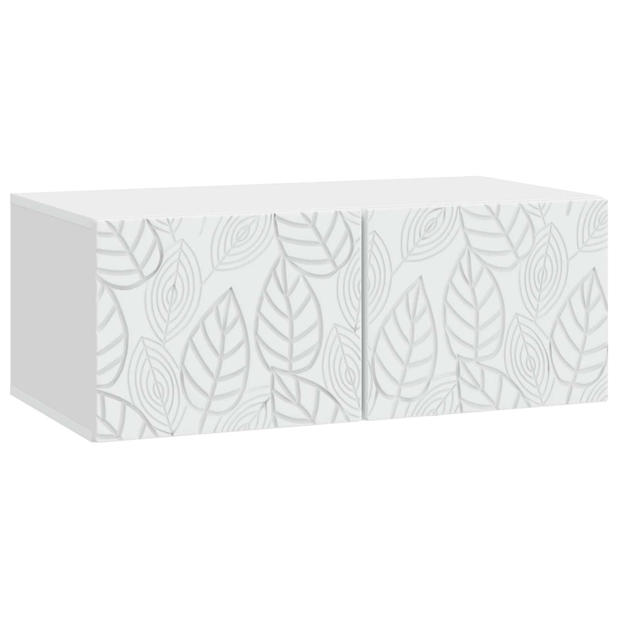 vidaXL Wall-Mounted TV Cabinet 59.5x41x30 cm White Engineered Wood