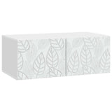 vidaXL Wall-Mounted TV Cabinet 59.5x41x30 cm White Engineered Wood