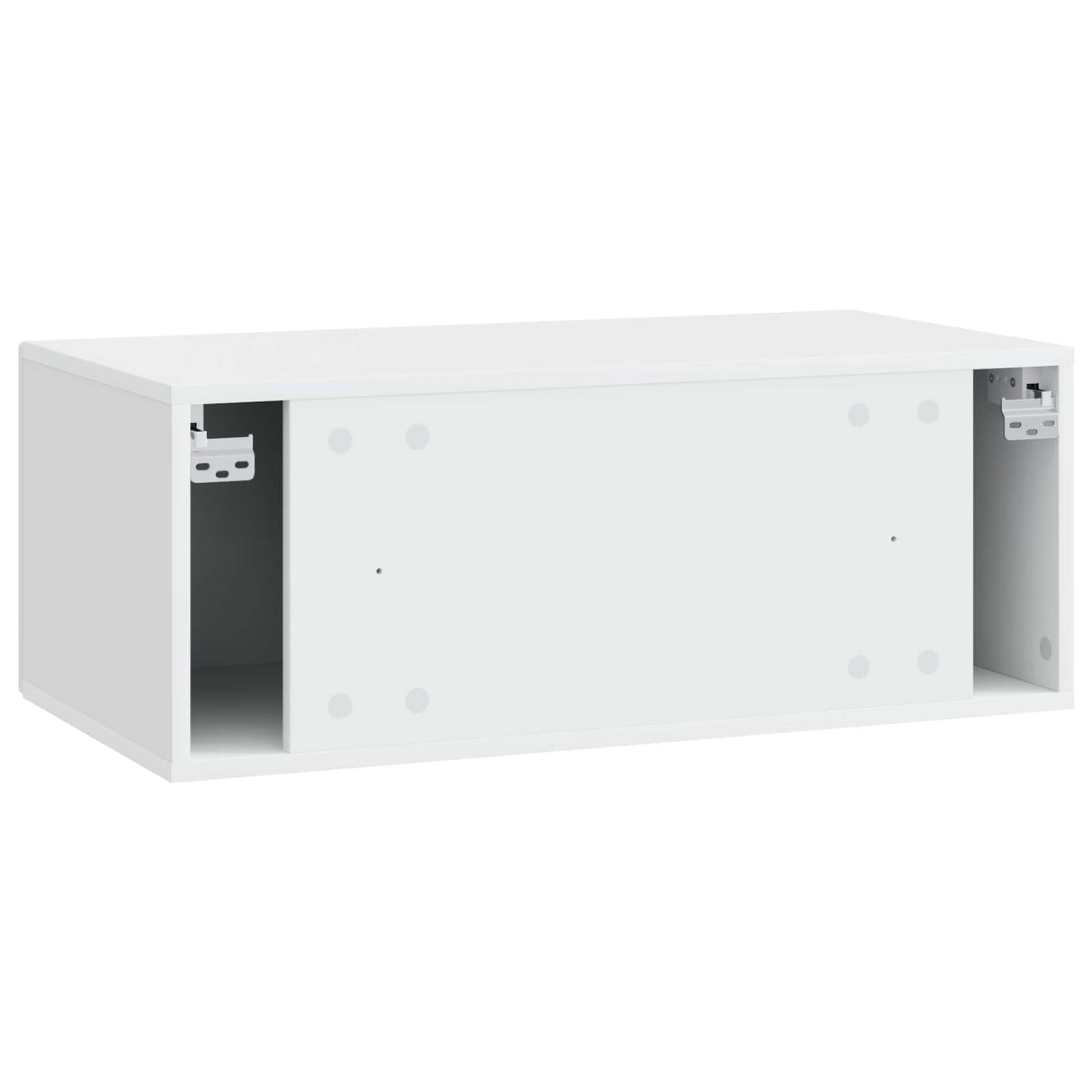 vidaXL Wall-Mounted TV Cabinet 59.5x41x30 cm White Engineered Wood
