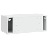 vidaXL Wall-Mounted TV Cabinet 59.5x41x30 cm White Engineered Wood