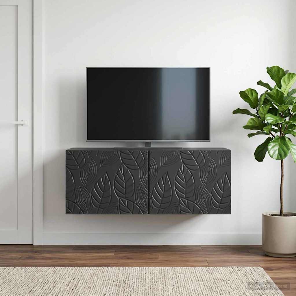 vidaXL Wall-Mounted TV Cabinet 59.5x41x30 cm White Engineered Wood