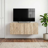 vidaXL Wall-Mounted TV Cabinet 59.5x41x30 cm White Engineered Wood
