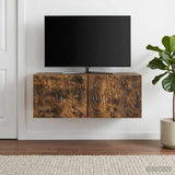 vidaXL Wall-Mounted TV Cabinet 59.5x41x30 cm White Engineered Wood