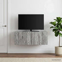 vidaXL Wall-Mounted TV Cabinet 59.5x41x30 cm White Engineered Wood