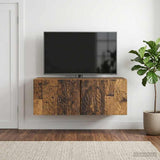 vidaXL Wall-Mounted TV Cabinet 59.5x41x30 cm White Engineered Wood
