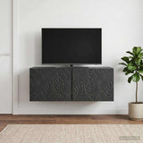 vidaXL Wall-Mounted TV Cabinet 59.5x41x30 cm White Engineered Wood