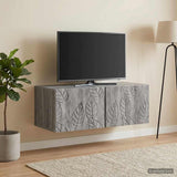 vidaXL Wall-Mounted TV Cabinet 59.5x41x30 cm White Engineered Wood