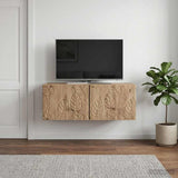 vidaXL Wall-Mounted TV Cabinet 59.5x41x30 cm White Engineered Wood