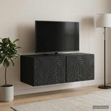 vidaXL Wall-Mounted TV Cabinet 59.5x41x30 cm White Engineered Wood