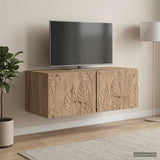vidaXL Wall-Mounted TV Cabinet 59.5x41x30 cm White Engineered Wood