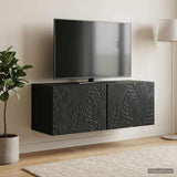 vidaXL Wall-Mounted TV Cabinet 59.5x41x30 cm White Engineered Wood