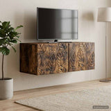 vidaXL Wall-Mounted TV Cabinet 59.5x41x30 cm White Engineered Wood