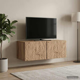 vidaXL Wall-Mounted TV Cabinet 59.5x41x30 cm White Engineered Wood
