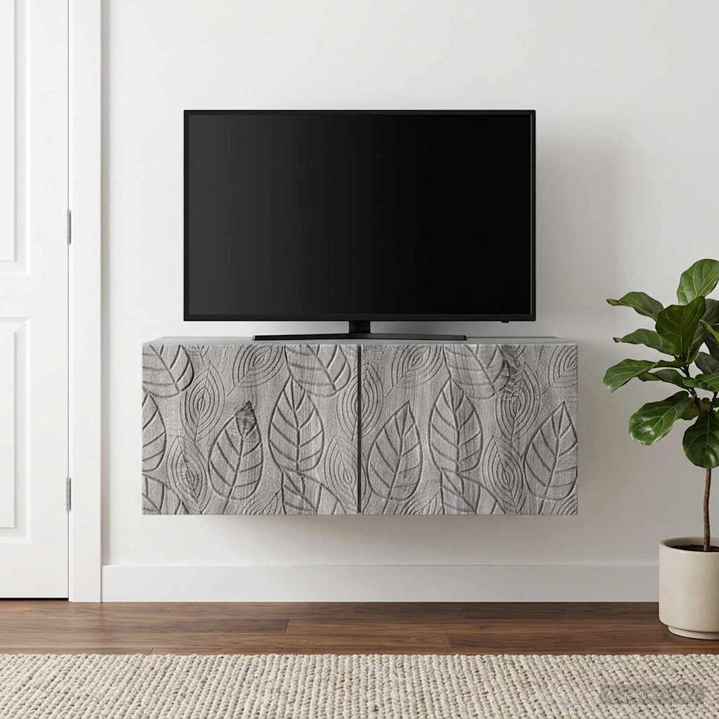 vidaXL Wall-Mounted TV Cabinet 59.5x41x30 cm White Engineered Wood