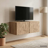 vidaXL Wall-Mounted TV Cabinet 59.5x41x30 cm White Engineered Wood