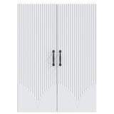 vidaXL Wandkast Wit 66 x 34,5 x 90 cm Bewerkt hout