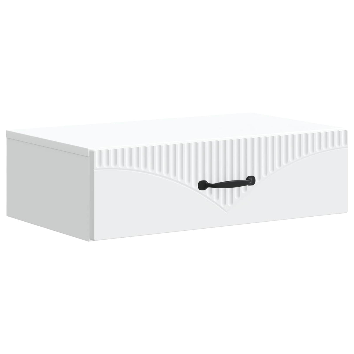 vidaXL Wall-Mounted Side Table White 59 x 34.5 x 17 cm Engineered Wood