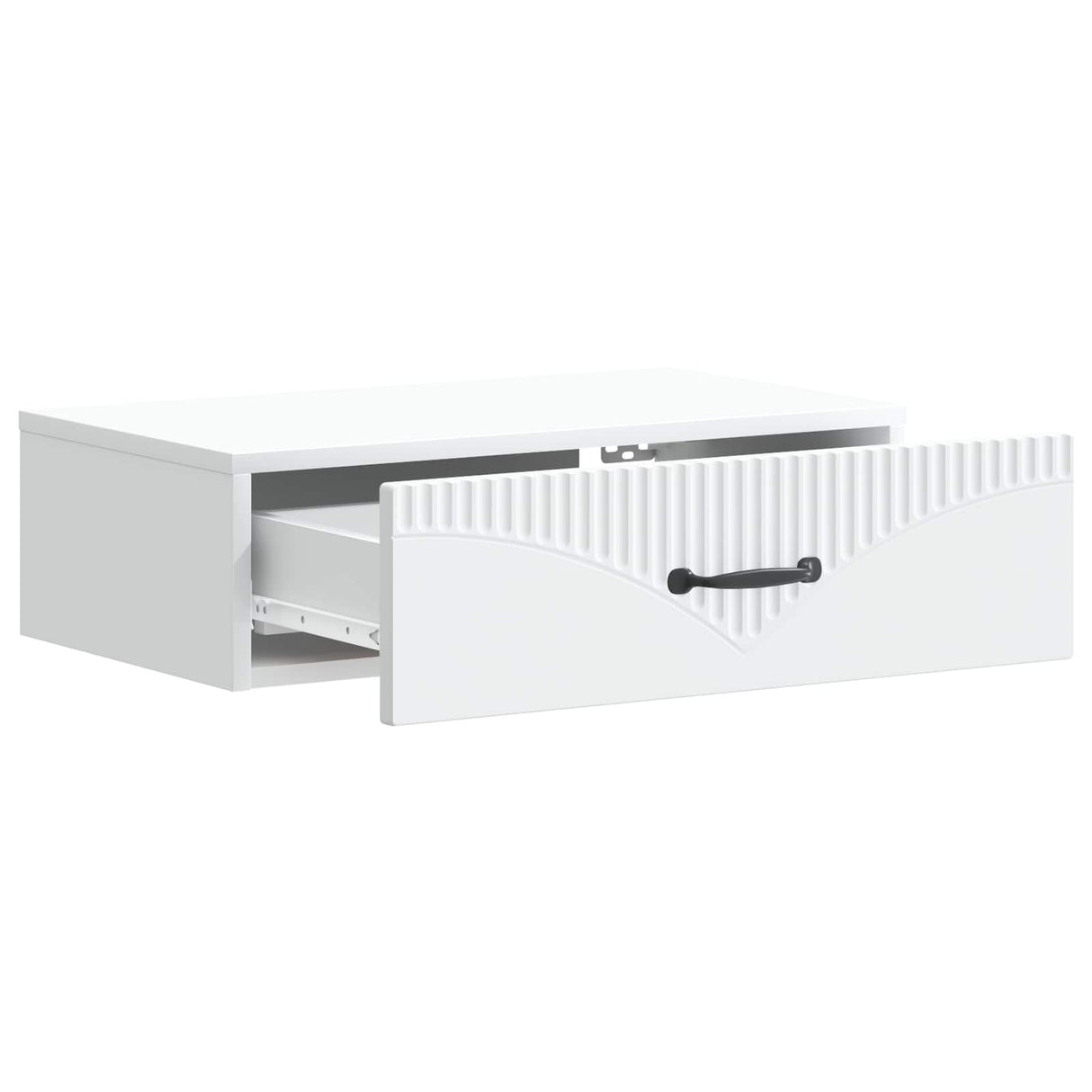 vidaXL Wall-Mounted Side Table White 59 x 34.5 x 17 cm Engineered Wood
