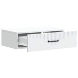 vidaXL Wall-Mounted Side Table White 59 x 34.5 x 17 cm Engineered Wood