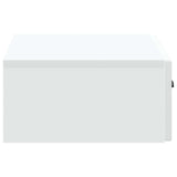 vidaXL Wall-Mounted Side Table White 59 x 34.5 x 17 cm Engineered Wood